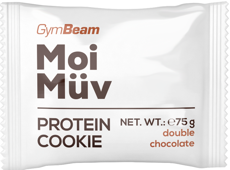 Barres et biscuits protéinés MoiMüv Protein Cookie GymBeam double chocolate - 75 g