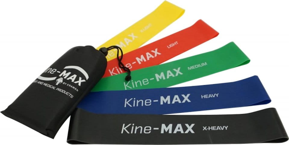 Тренировъчен ластик Kine-MAX Professional Mini Loop Resistance Band KIT - 5 bands