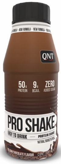 Boissons protéinées et smoothies QNT PRO SHAKE (50g protein & Low Sugar) 500 ml Belgian Chocolate